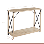 Mesa de Arrimo Cross 2 Niveles - Madera 4