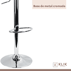 Taburete Piso de Bar Ajustable Acolchado Comfy - Negro 17