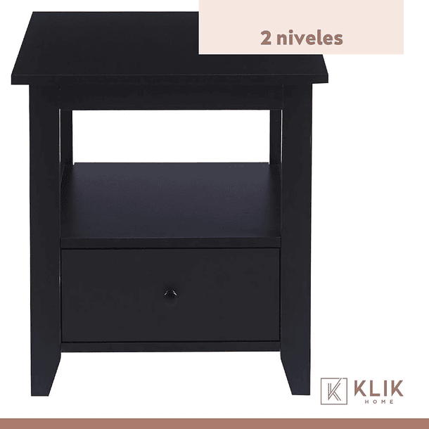Pack de 2 Veladores Mesa Lateral Auxiliar con Cajón Bohemio 6