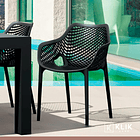 Pack de 4 Sillas Air Berlin Con Reposabrazos - Negras 8