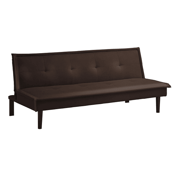 Futón Sofá Cama 2 cuerpos Simply - Ecocuero Café 1