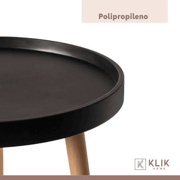 Mesa Lateral Pequeña Redonda Eames - Negra 5