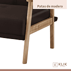 Futón Sofá Cama 3 cuerpos Amelia - Ecocuero Café 7