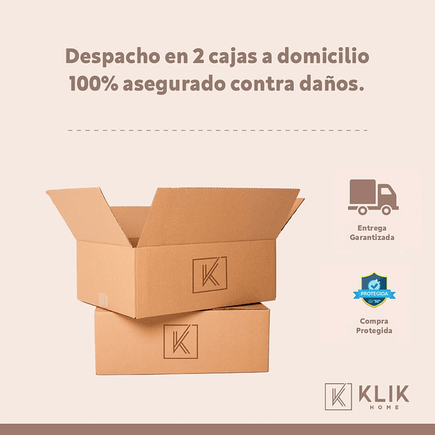 Juego dos mesas de centro lateral Madison enrejada - Natural 9