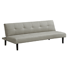 Futón Sofá Cama 2 cuerpos Sofía - Ecocuero Gris 1