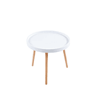 Mesa Lateral Pequeña Redonda Eames - Blanca 1