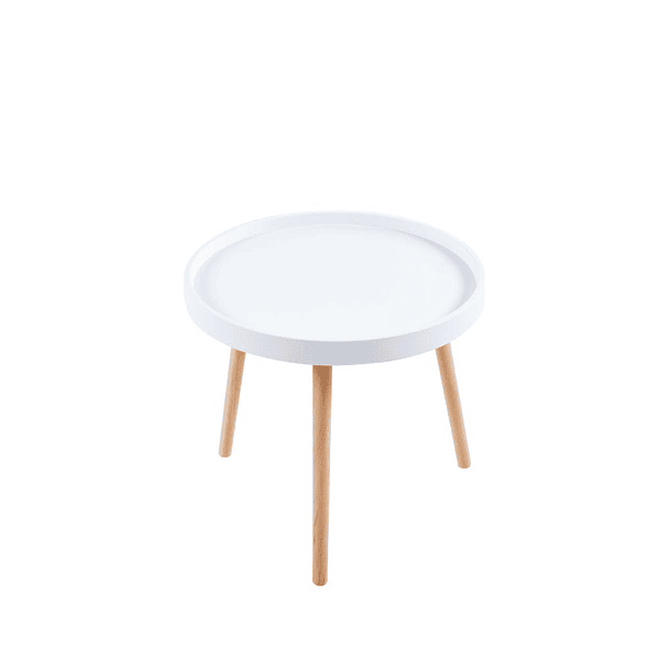 Mesa Lateral Pequeña Redonda Eames - Blanca 1