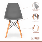 Pack de 4 Sillas Eames Grises 3