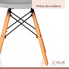 Pack de 4 Sillas Eames Grises 7