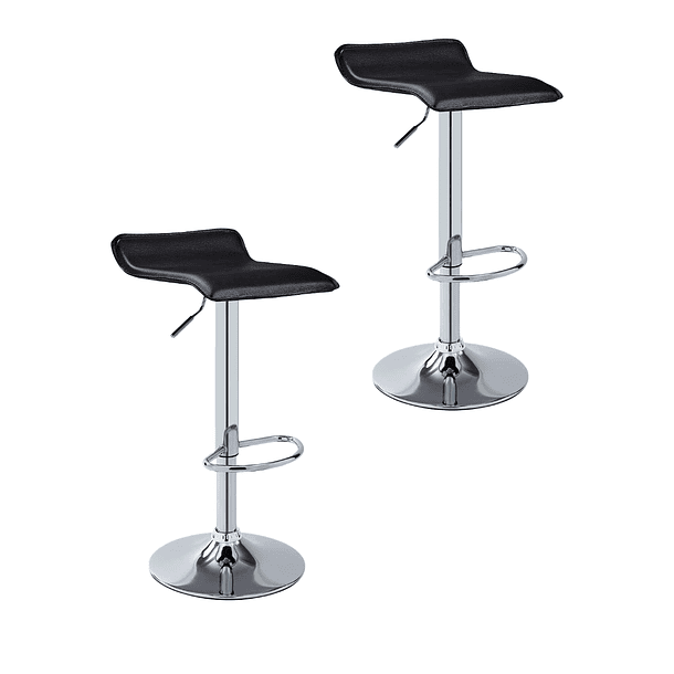 Pack de 2 Taburetes Ajustables Simply  - Negro 1