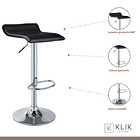 Pack de 2 Taburetes Ajustables Simply  - Negro 3