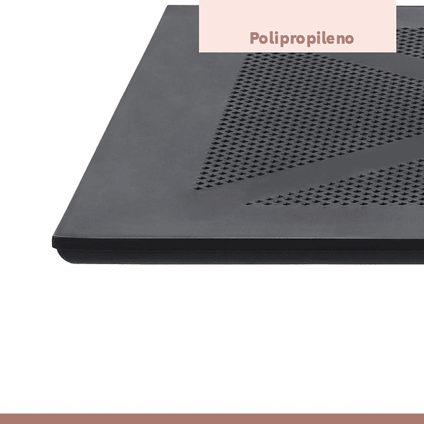 Mesa restaurant 80x80 Polipropileno + 4 Sillas Navy - Negra 7