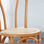 Pack 4 Sillas Amelia Vienna Madera Rattan - Natural 10