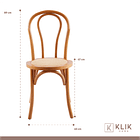 Pack 4 Sillas Amelia Vienna Madera Rattan - Natural 12