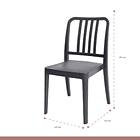 Pack de 4 Sillas Navy - Negras 4