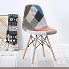 Pack de 4 Sillas Eames Patchwork Acolchada Tradicionales 2