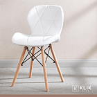 Pack de 4 Sillas Radar Acolchadas Ecocuero Blancas 8