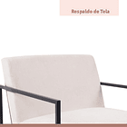 Poltrona Modern Fabric - Beige 5