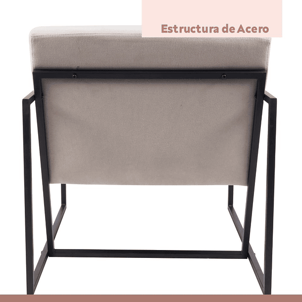 Poltrona Modern Fabric - Beige 7