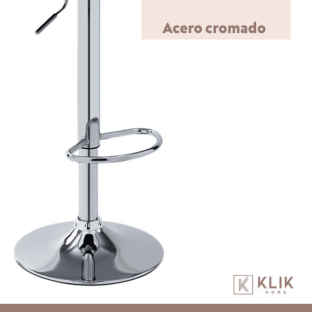 Taburete Piso de Bar Ajustable Simply - Negro 17