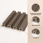 Pack de 16 Revestimientos Siding WPC interior color Gris 5