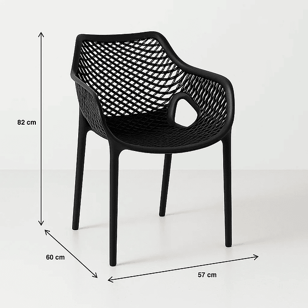 Butaca de Terraza o Exterior Air Berlin Restaurant - Negra 10