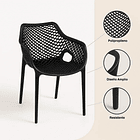 Butaca de Terraza o Exterior Air Berlin Restaurant - Negra 12