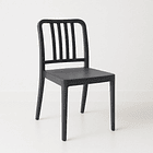 Silla de Comedor Restaurant o Terraza Alto Tráfico Navy - Negra 1