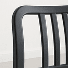 Silla de Comedor Restaurant o Terraza Alto Tráfico Navy - Negra 13