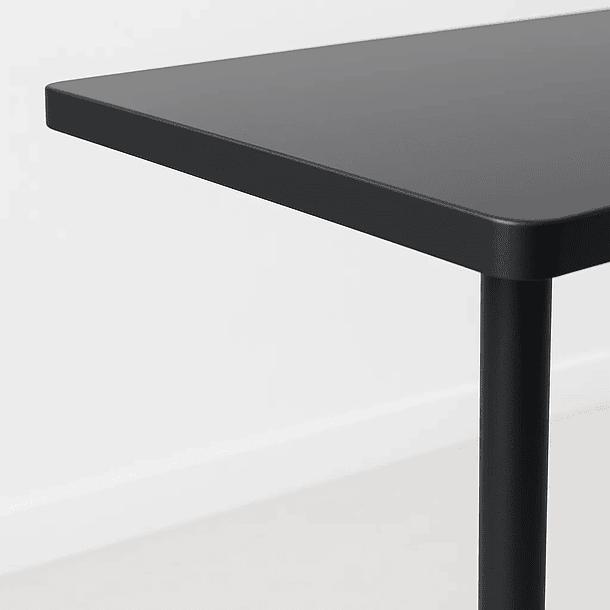 Mesa de restaurant 70x70 de metal cruz y MDF - Negra 6