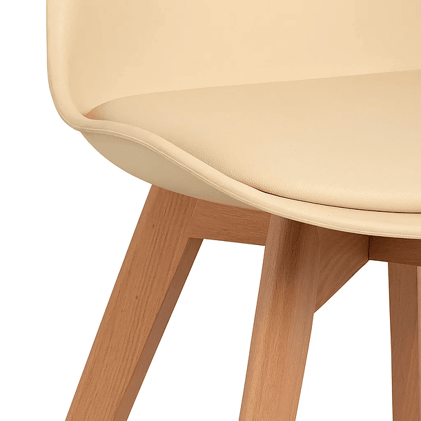 Silla Tulip Acolchada - Beige 13