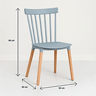 Silla Windsor - Gris 11