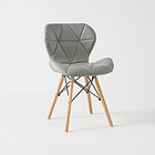 Silla Radar Acolchada Ecocuero - Gris 2