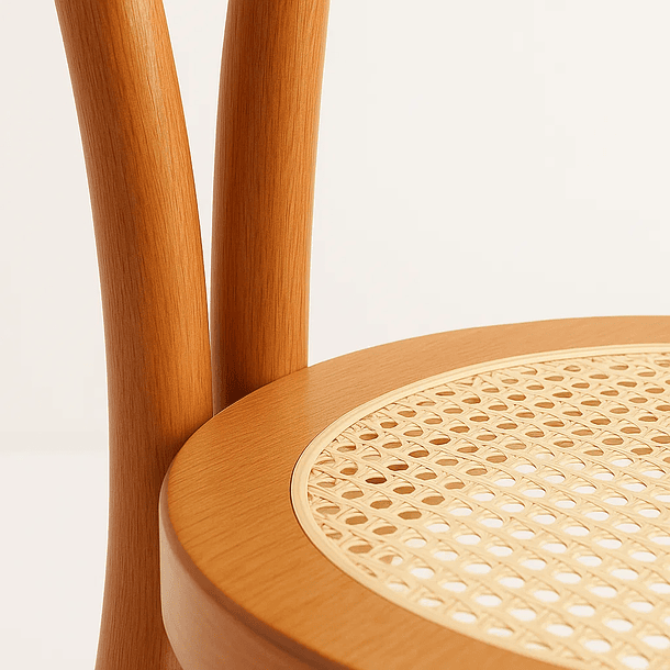 Silla Amelia Vienna Madera Rattan - Natural 6