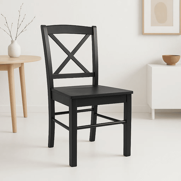 Silla de Madera Simply Negra 7