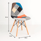 Silla Eames Patchwork Acolchada Tradicional 11