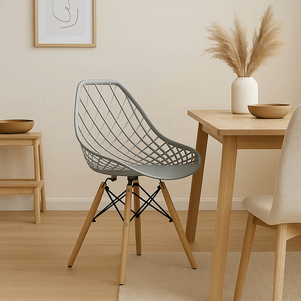 Silla Eames Mesh Gris 9