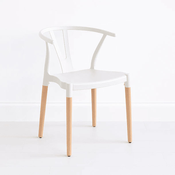 Silla Wishbone - Blanca 2
