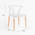 Silla Wishbone - Blanca 11