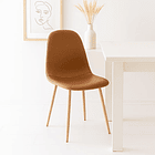 Silla Spoon Ecocuero Vintage - Café 4