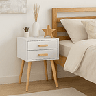 Pack de 2 Veladores Eames Doble Blanco 3