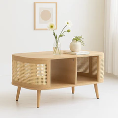 Mesa de Centro Siena Rattan - Natural