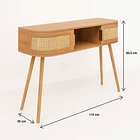 Escritorio Siena Rattan - Natural 4