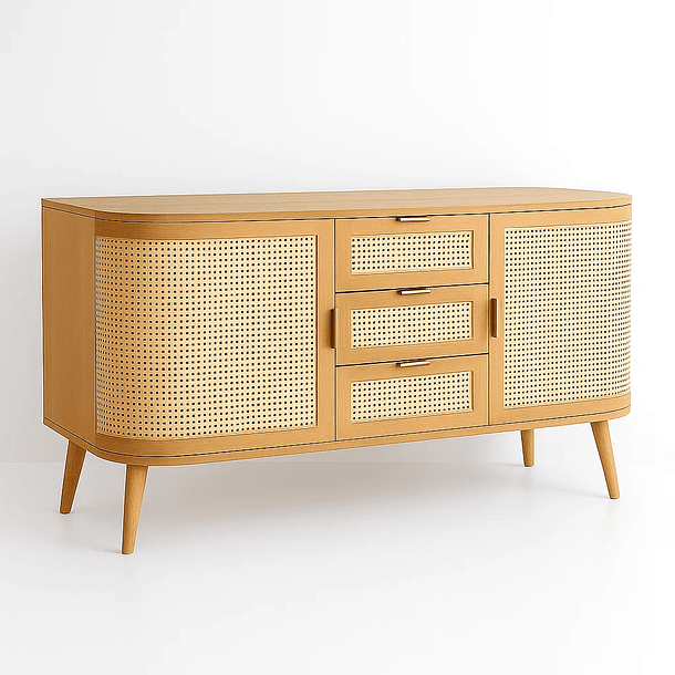 Rack de TV Siena Rattan - Natural 1