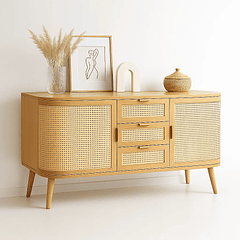 Rack de TV Siena Rattan - Natural