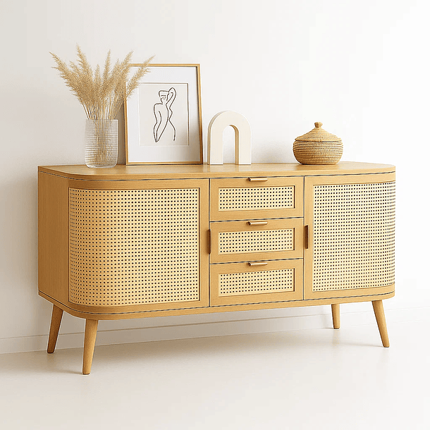 Rack de TV Siena Rattan - Natural 2