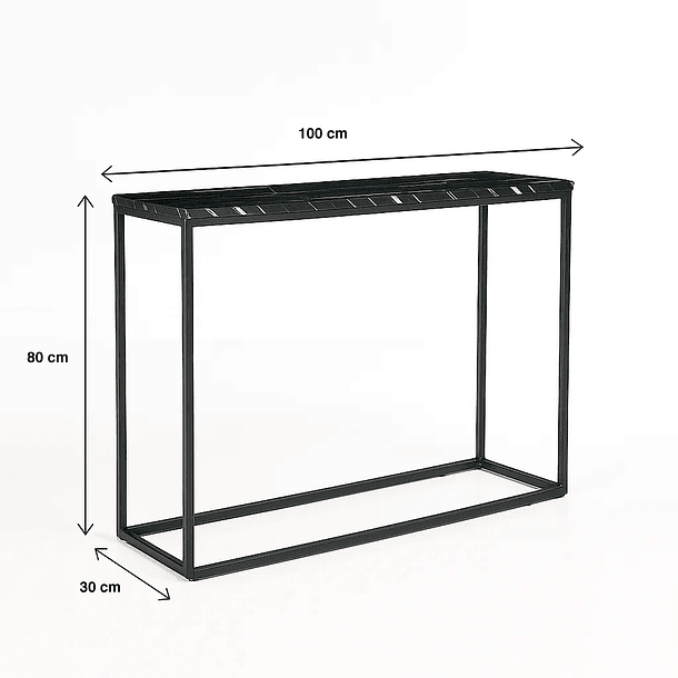 Arrimo black stone cubierta MDF marmol negro 11