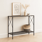 Arrimo tradicional negro metal mdf 3