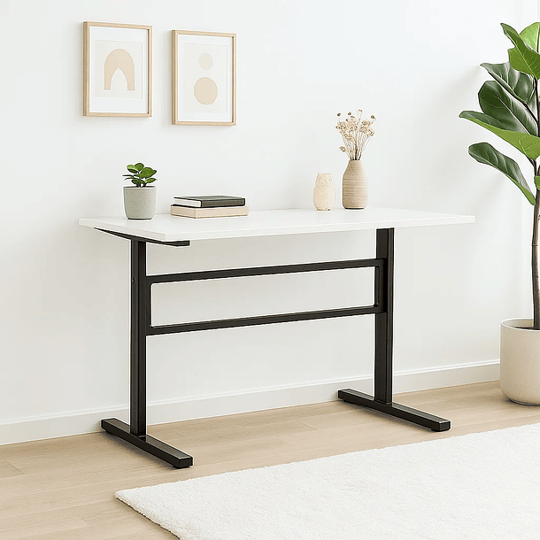 Escritorio de trabajo con altura regulable standing desk - Blanco 9