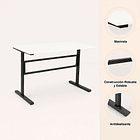 Escritorio de trabajo con altura regulable standing desk - Blanco 12